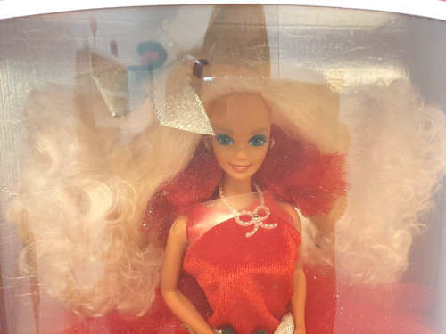 1988 barbie happy holidays - barbie,
