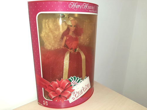 1988 barbie happy - happy, holidays